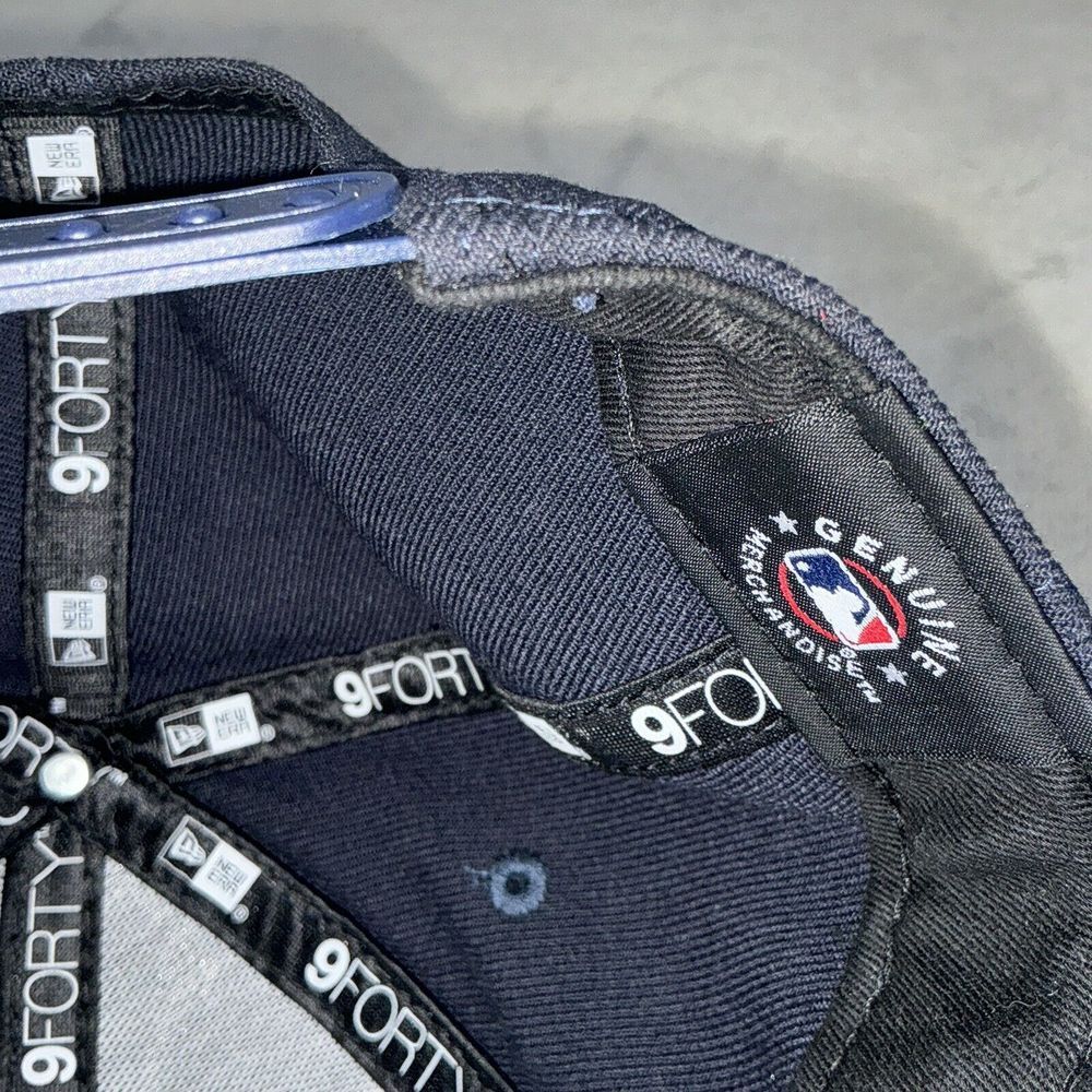 Atlanta Braves New Era 9Forty Hat Navy Patch EST. 1871 SnapBack Baseball Cap - Picture 7 of 7